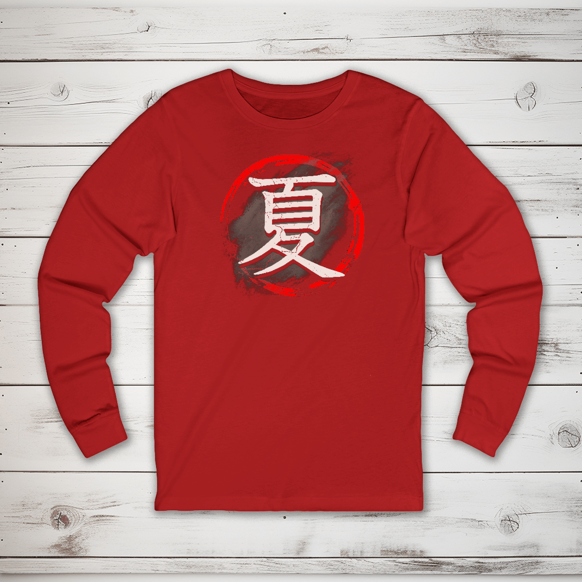 S Japanese Summer Kanji Premium Unisex Long Sleeve T-Shirt - Kanji Soul