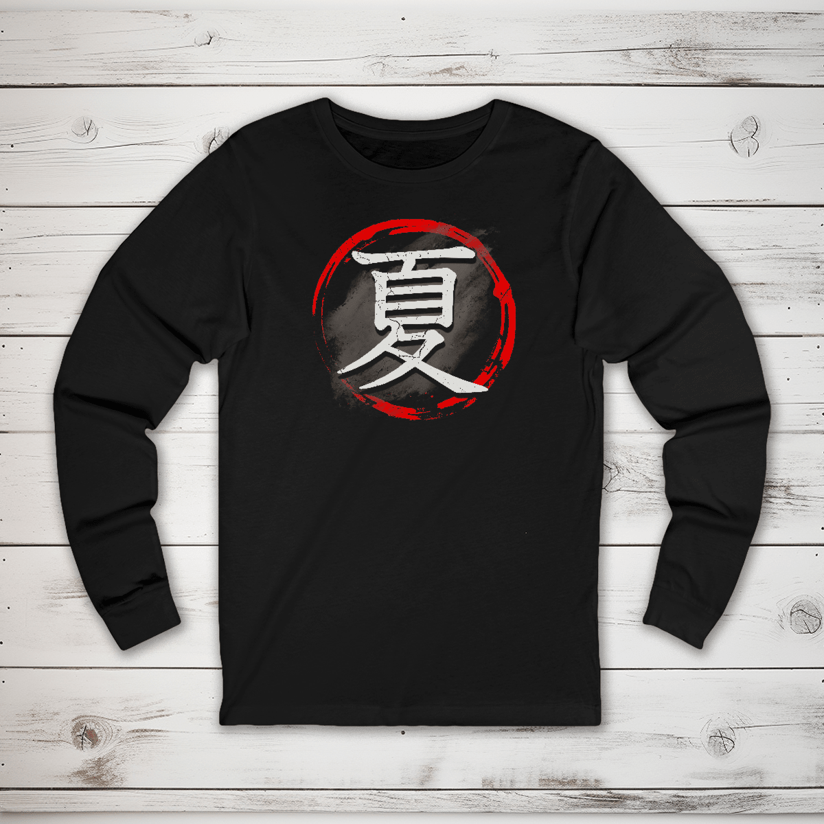 S Japanese Summer Kanji Premium Unisex Long Sleeve T-Shirt - Kanji Soul