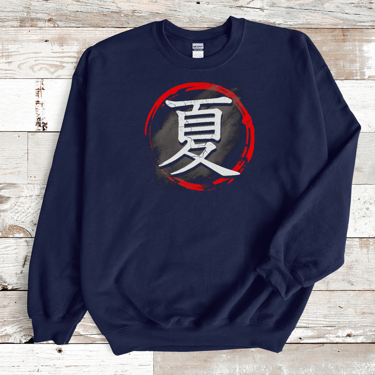 S Japanese Summer Kanji Premium Unisex Sweatshirt - Kanji Soul