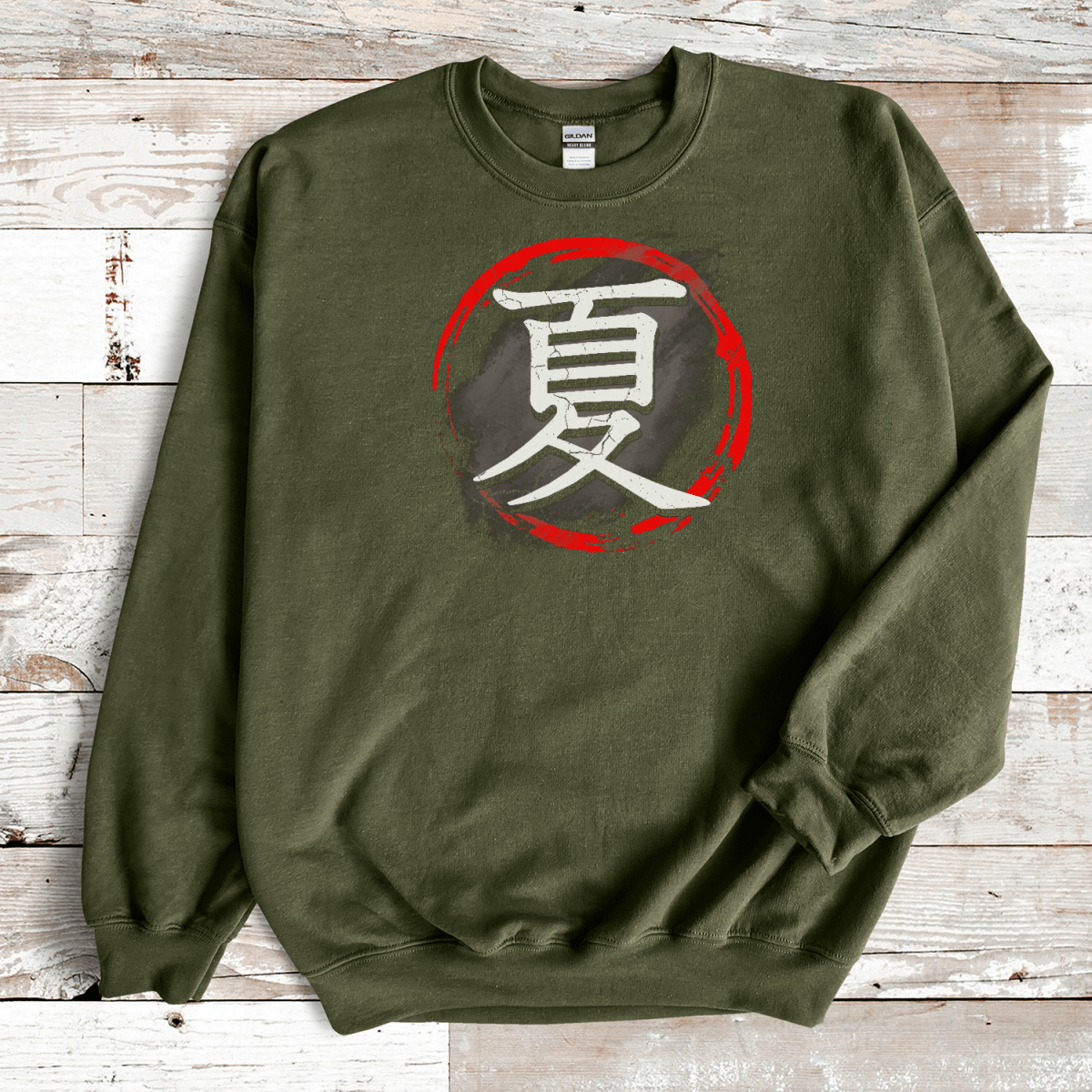 S Japanese Summer Kanji Premium Unisex Sweatshirt - Kanji Soul