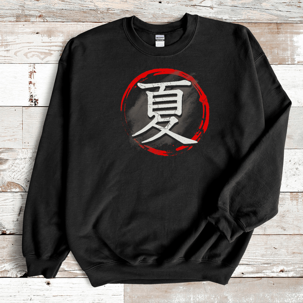 S Japanese Summer Kanji Premium Unisex Sweatshirt - Kanji Soul