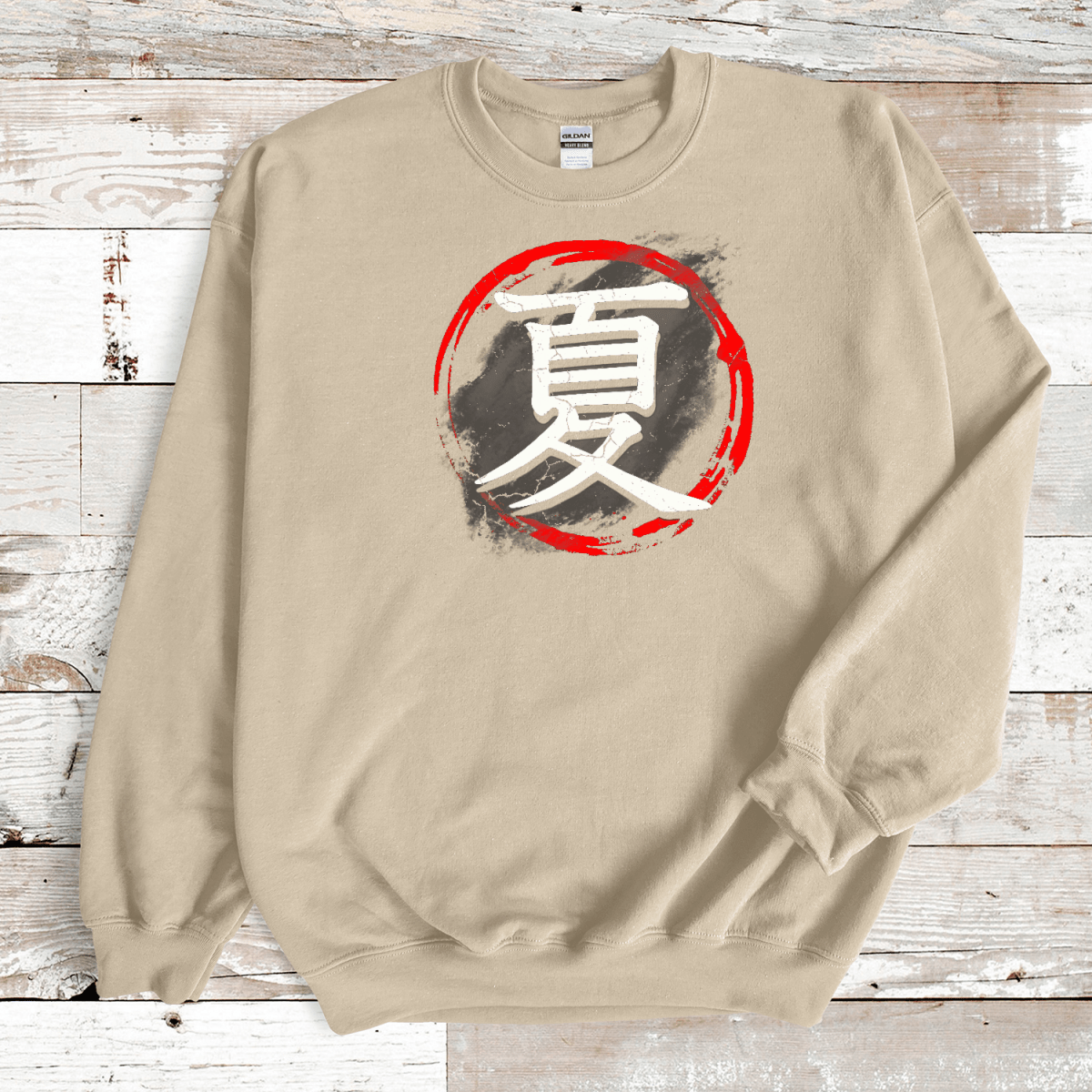 S Japanese Summer Kanji Premium Unisex Sweatshirt - Kanji Soul