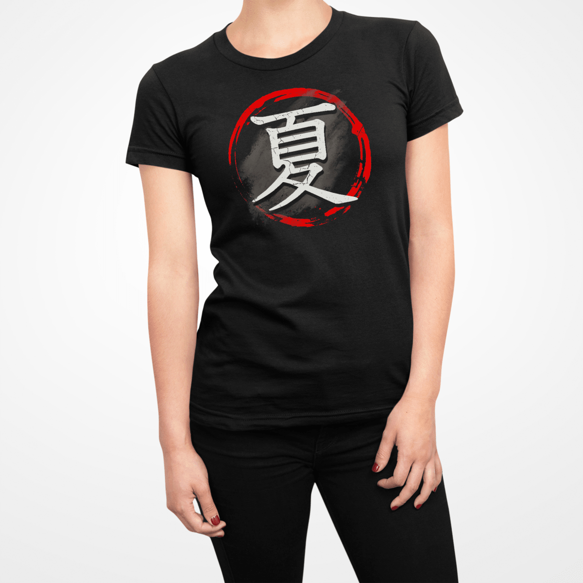 S Japanese Summer Kanji Premium Women's T-Shirt - Kanji Soul