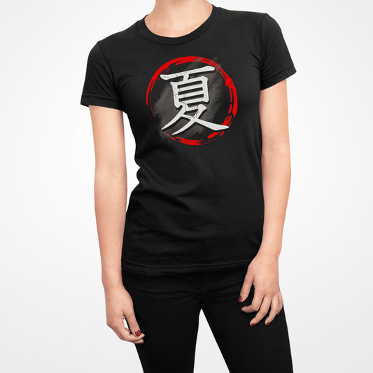 S Japanese Summer Kanji Premium Women's T-Shirt - Kanji Soul