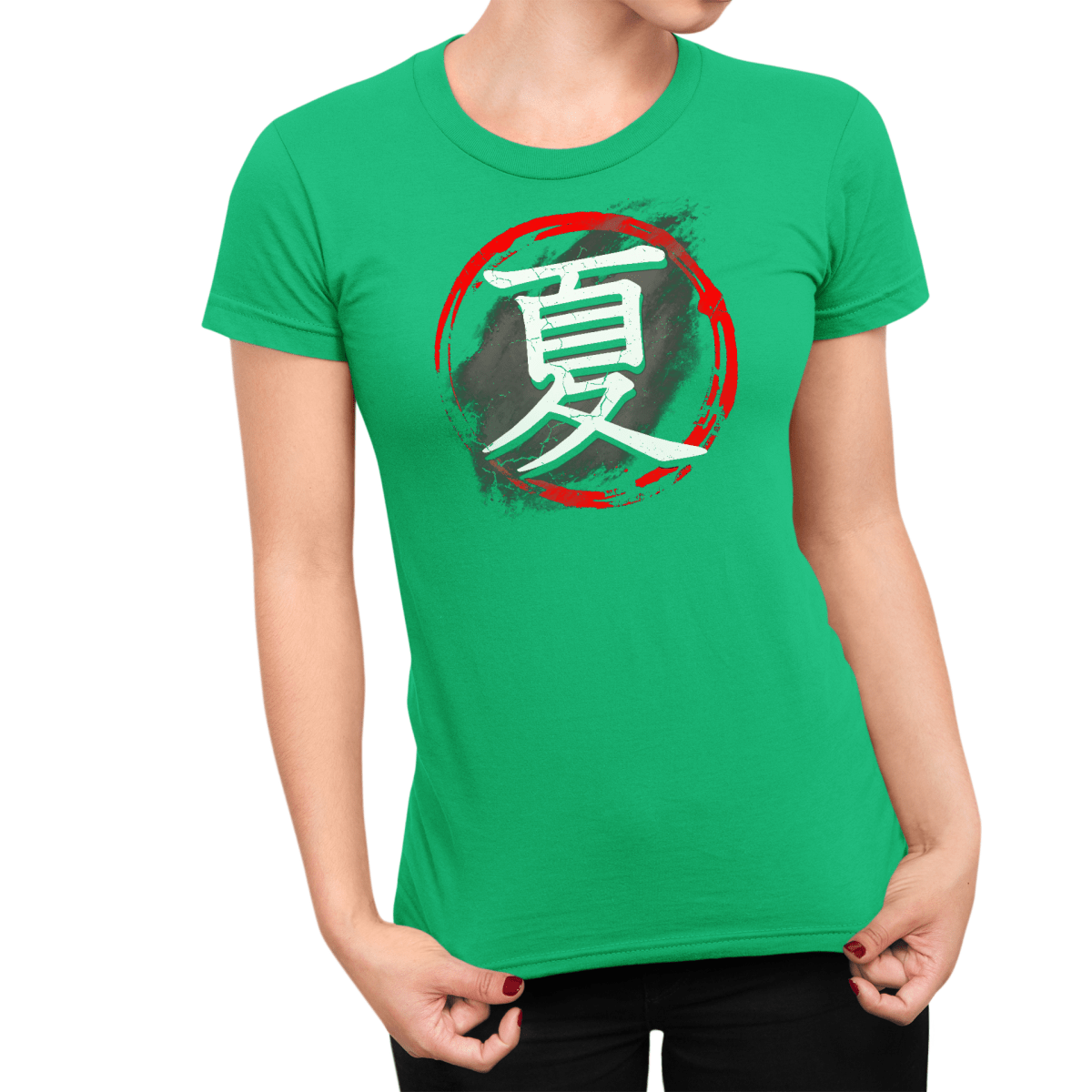 S Japanese Summer Kanji Premium Women's T-Shirt - Kanji Soul