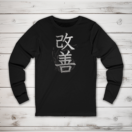 S Kaizen Kanji Long Sleeve T-Shirt - KanjiSoul