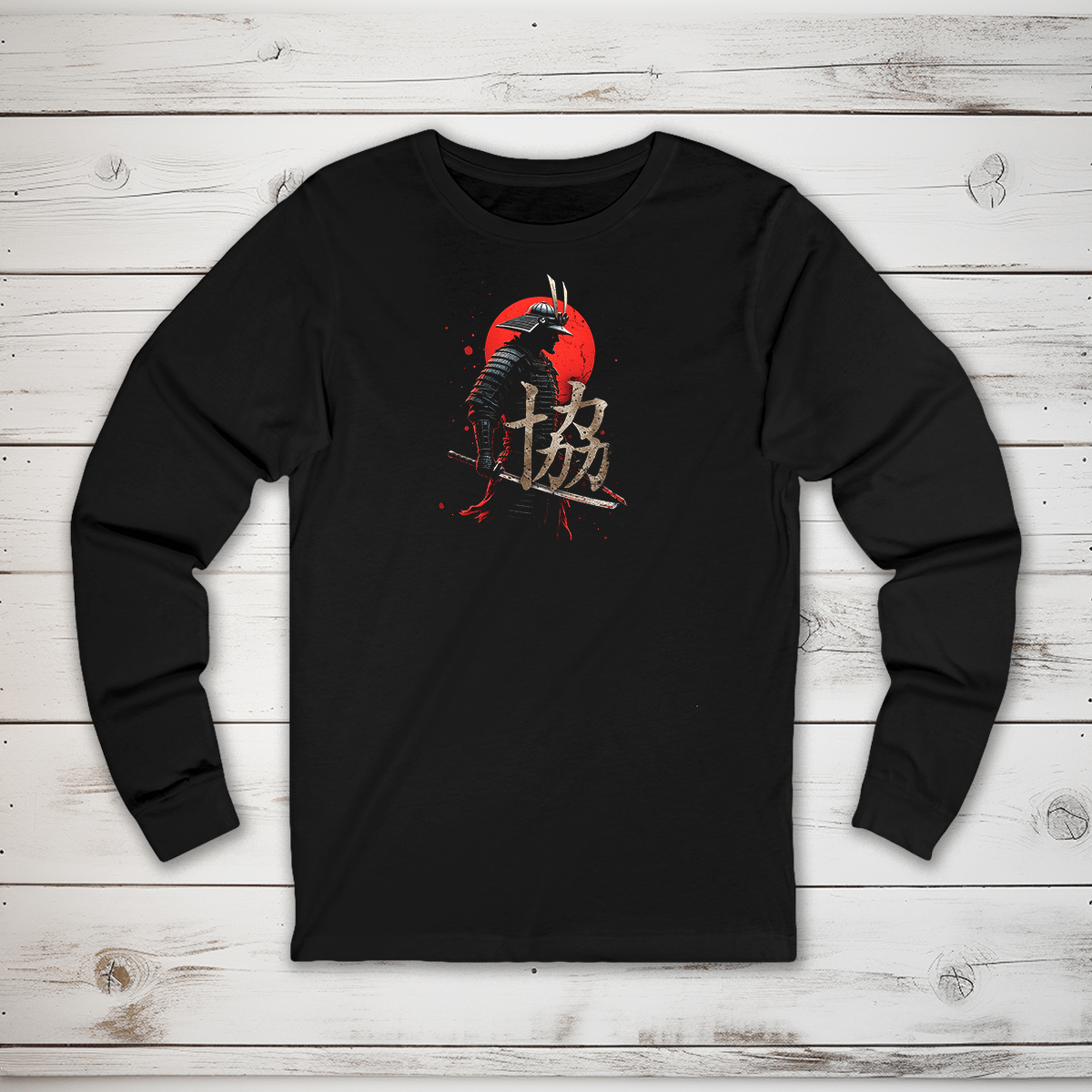 S Kana / Kyō Kanji Long Sleeve T-Shirt - KanjiSoul