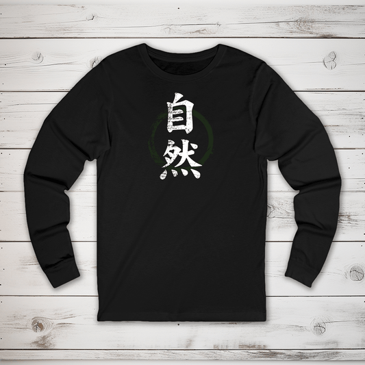 S Nature Kanji Long Sleeve T-Shirt - KanjiSoul