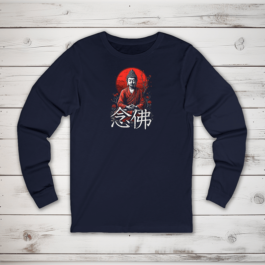 S Nembutsu Kanji Long Sleeve T-Shirt - KanjiSoul