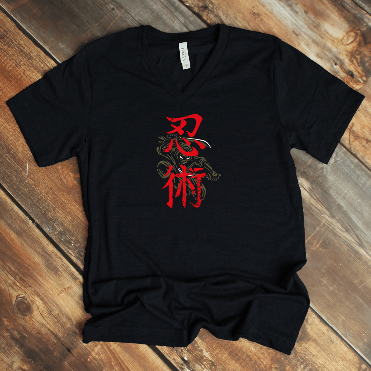 S Ninjitsu V - Neck - KanjiSoul