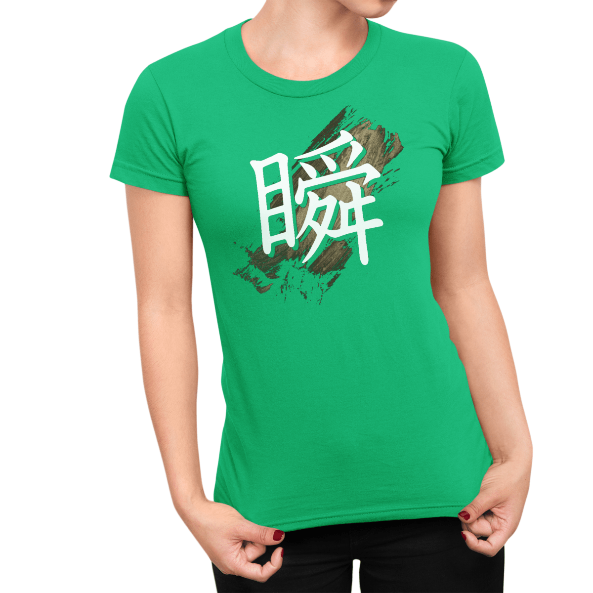 S Premium Japanese Kanji The Moment Women's T-Shirt - Kanji Soul