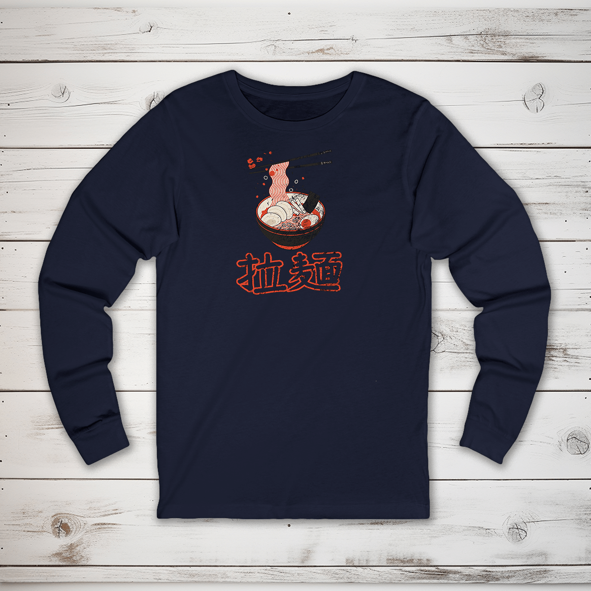 S Ramen Kanji Long Sleeve T-Shirt - KanjiSoul