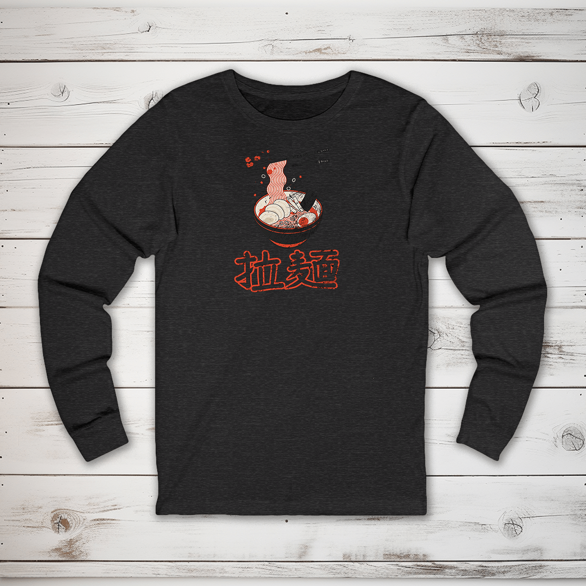 S Ramen Kanji Long Sleeve T-Shirt - KanjiSoul