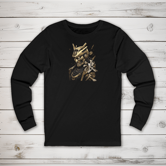 S Ronin (Gold) Kanji Long Sleeve T-Shirt - KanjiSoul
