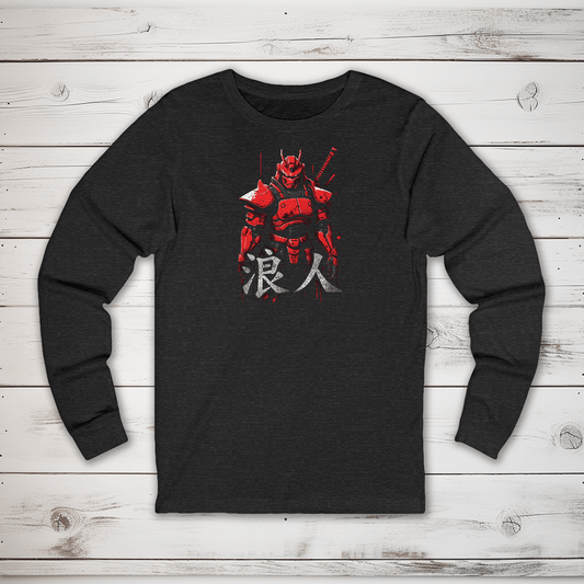 S Ronin Robot Kanji Long Sleeve T-Shirt - KanjiSoul
