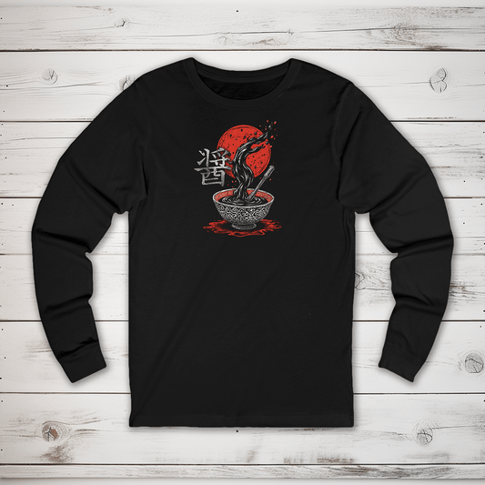 S Soy Sauce Kanji Long Sleeve T-Shirt - KanjiSoul