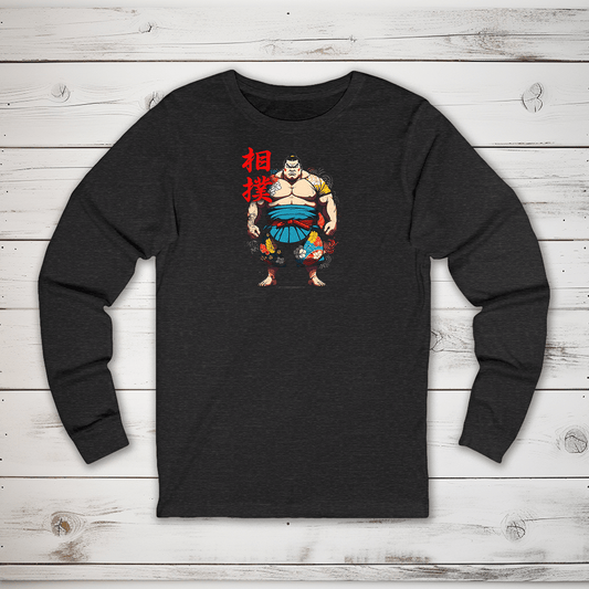 S Sumo Kanji Long Sleeve T-Shirt - KanjiSoul