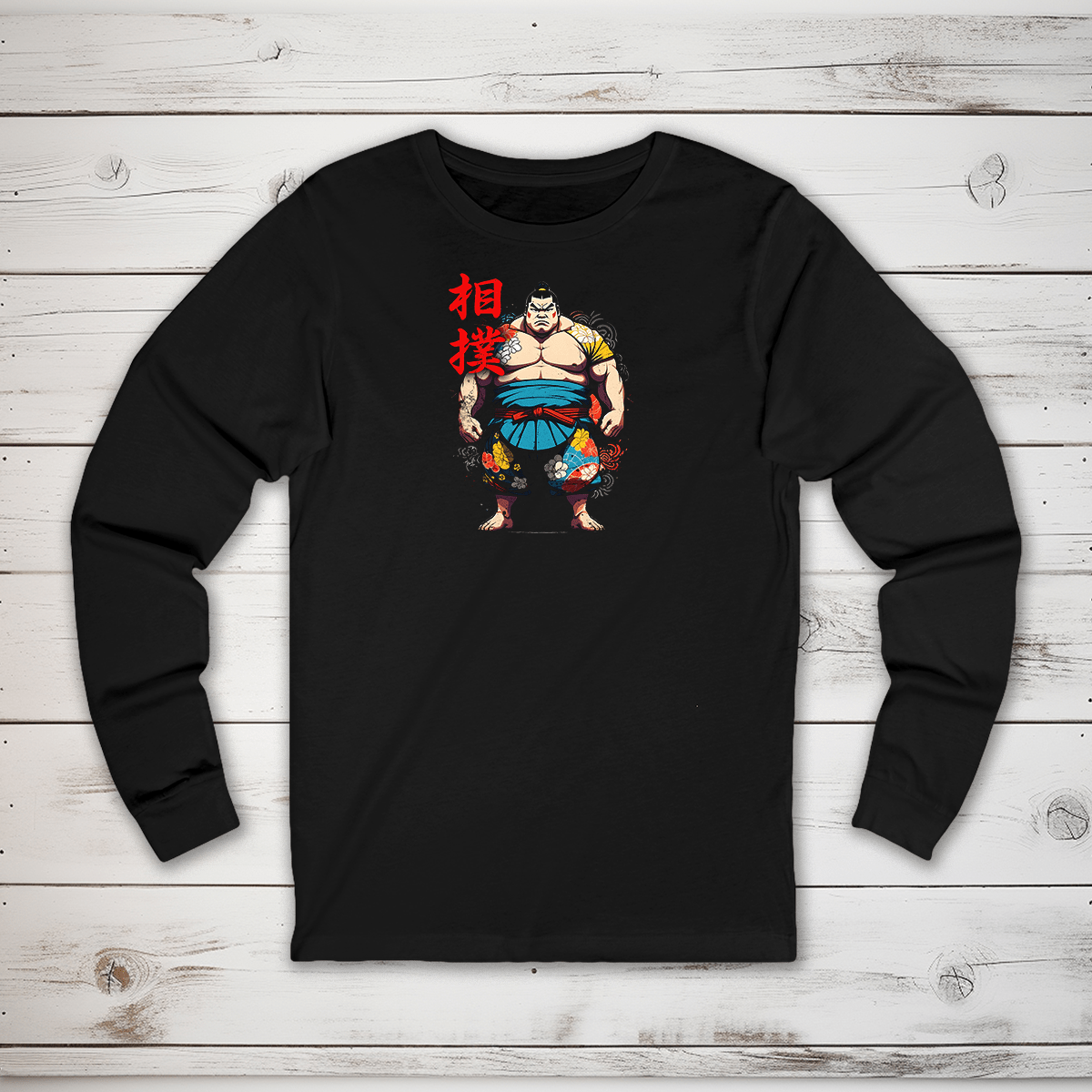 S Sumo Kanji Long Sleeve T-Shirt - KanjiSoul