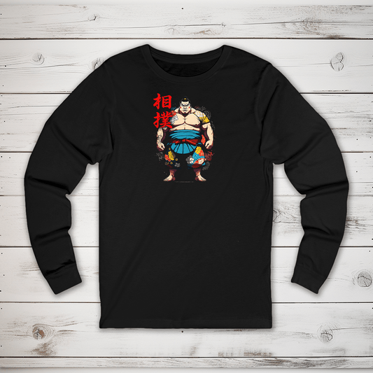 S Sumo Kanji Long Sleeve T-Shirt - KanjiSoul