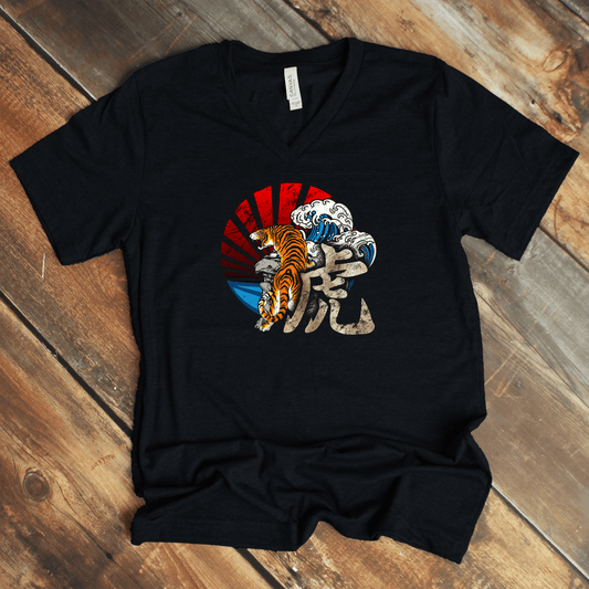S Tiger V - Neck - KanjiSoul