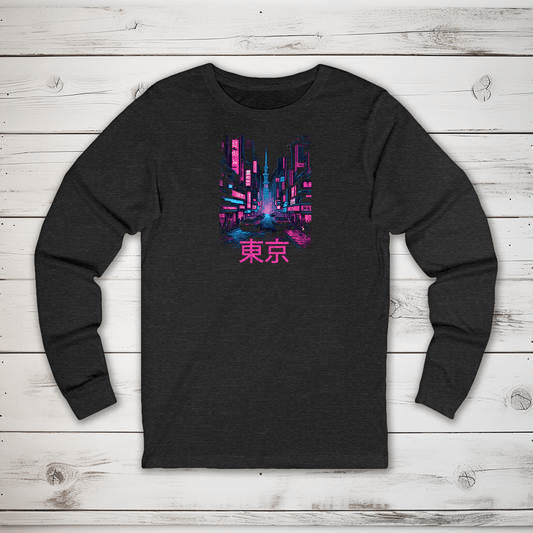 S Tokyo Kanji Long Sleeve T-Shirt - KanjiSoul