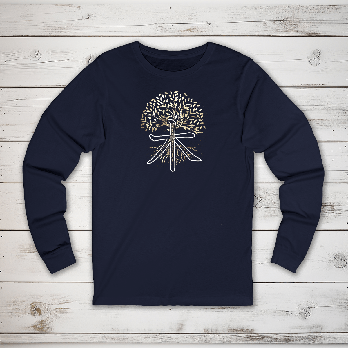 S Tree Kanji Long Sleeve T-Shirt - KanjiSoul