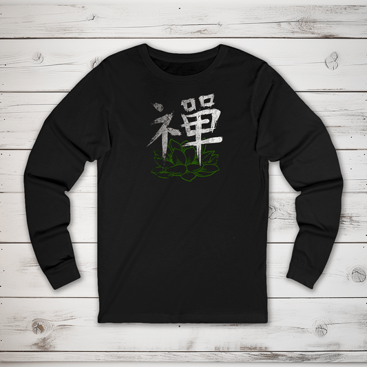 S Zen Kanji Long Sleeve T-Shirt - KanjiSoul