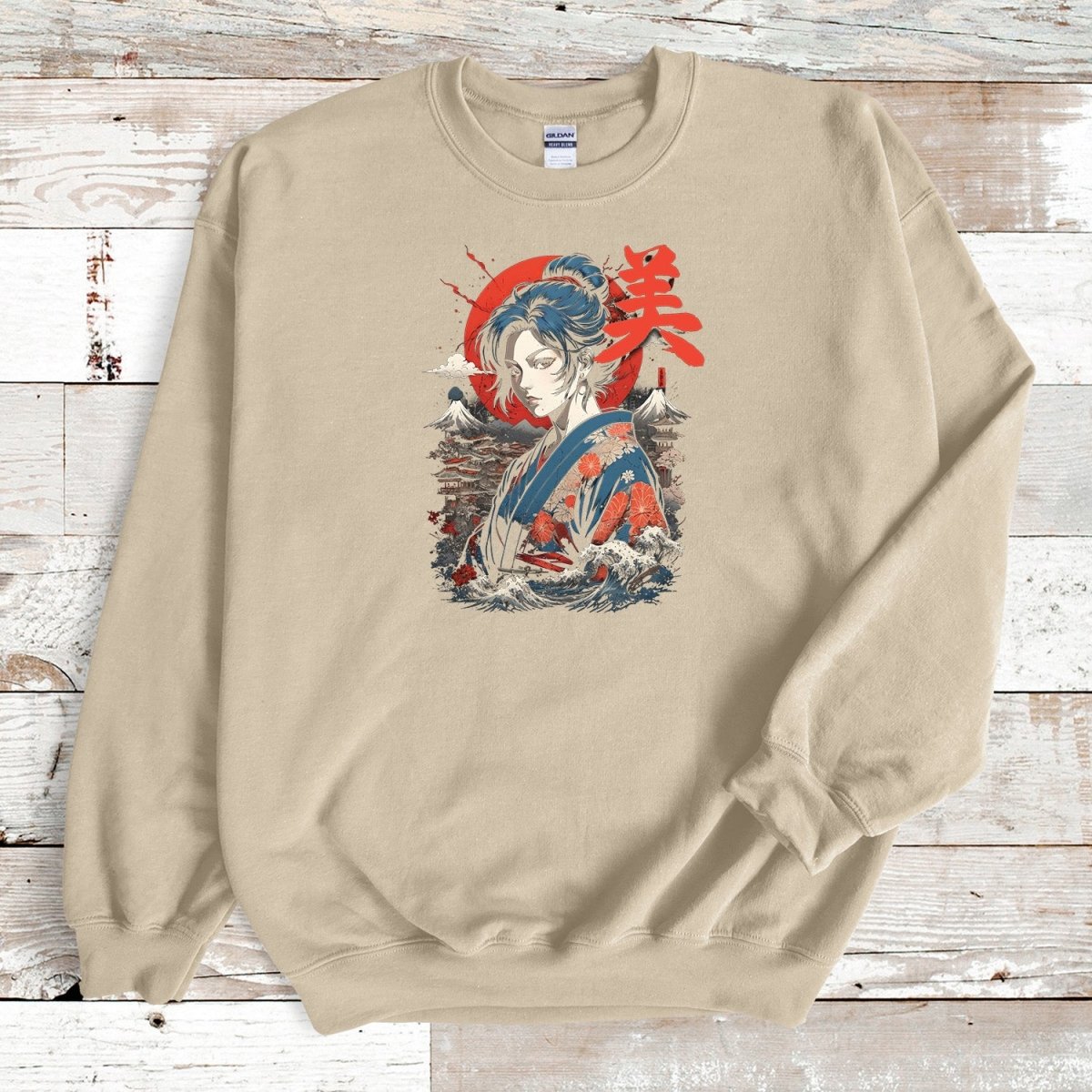 Sand Beauty Kanji Premium Sweatshirt - KanjiSoul