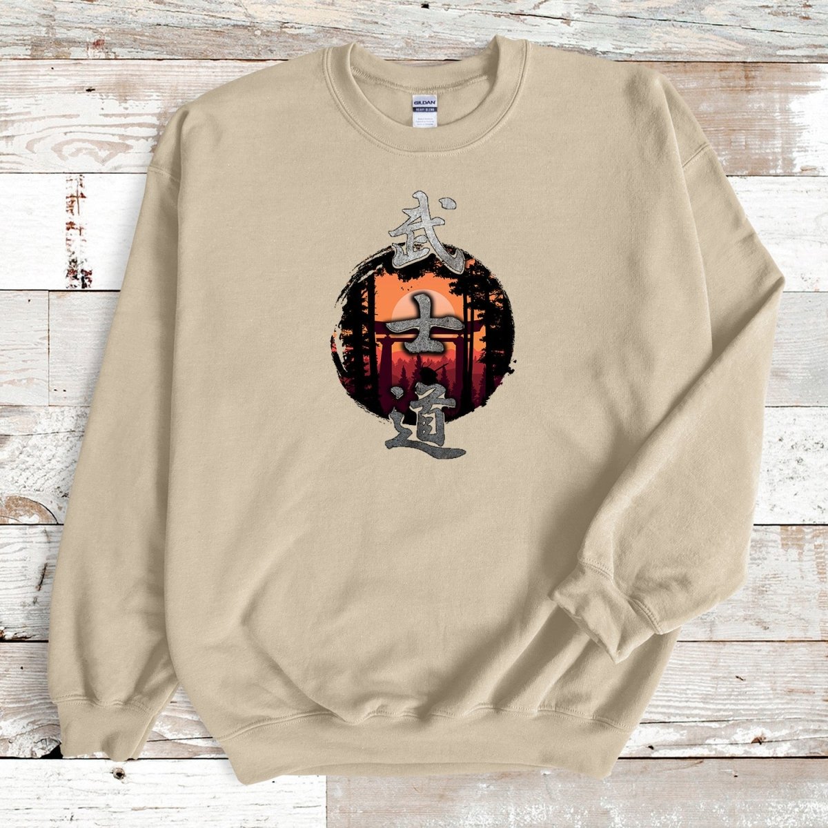 Sand Bushido Kanji Premium Sweatshirt - KanjiSoul