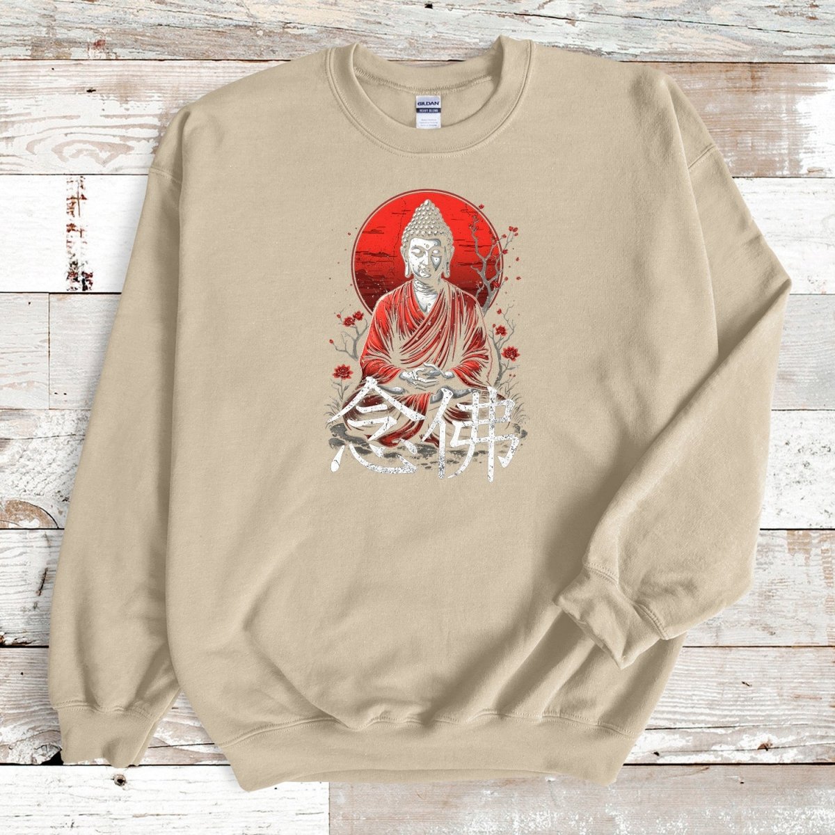 Sand Nembutsu Kanji Premium Sweatshirt - KanjiSoul