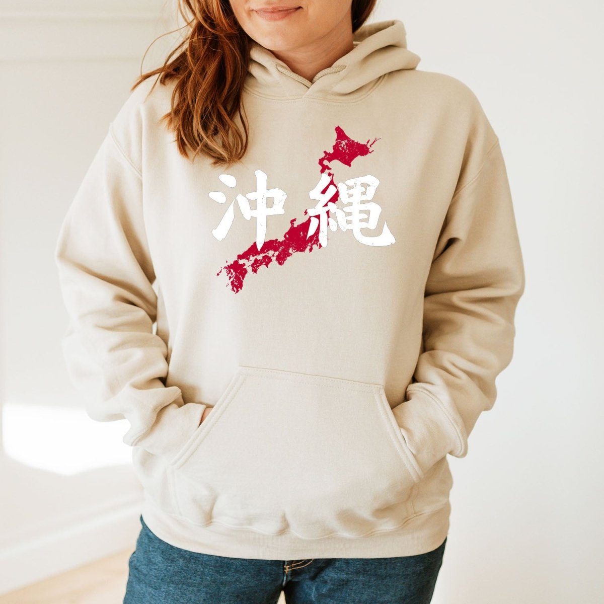 Sand Okinawa 沖縄 Japanese Kanji Premium Hoodie - Kanji Soul