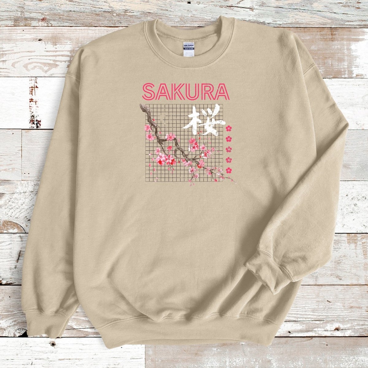 Sand Sakura Kanji Premium Sweatshirt - KanjiSoul