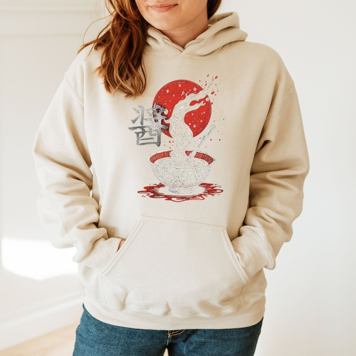 Sand Soy Sauce 醤 Japanese Kanji Premium Hoodie - Kanji Soul