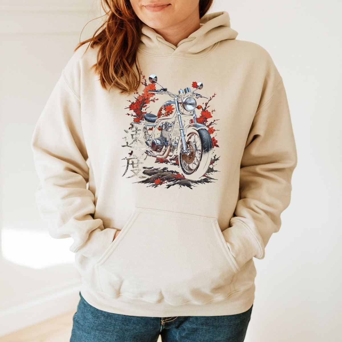 Sand Speed 速度 Japanese Kanji Premium Hoodie - Kanji Soul