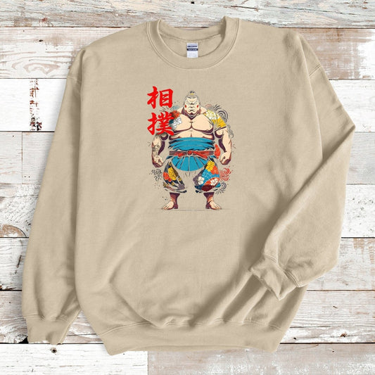 Sand Sumo Kanji Premium Sweatshirt - KanjiSoul
