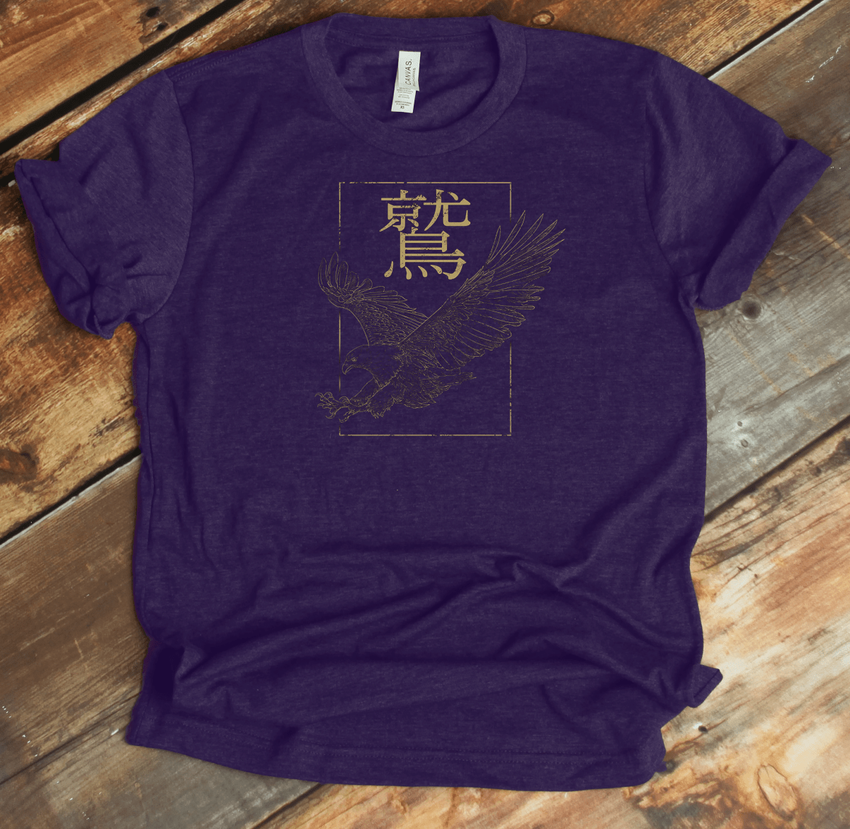 Team Purple Eagle Kanji Premium T-Shirt - KanjiSoul