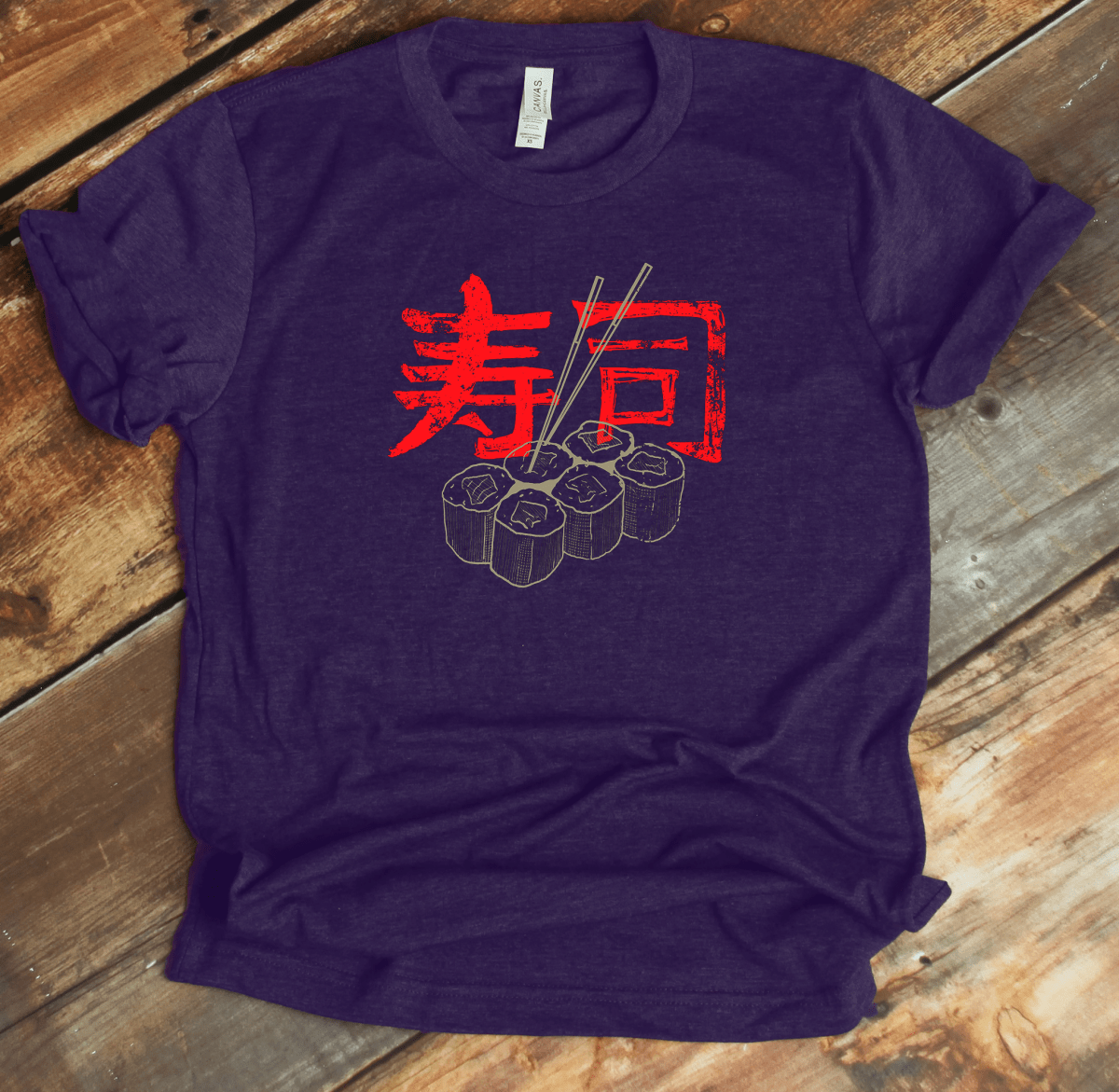Team Purple Sushi Kanji Premium T-Shirt - KanjiSoul